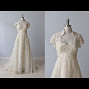 Vintage 1970s wedding dress